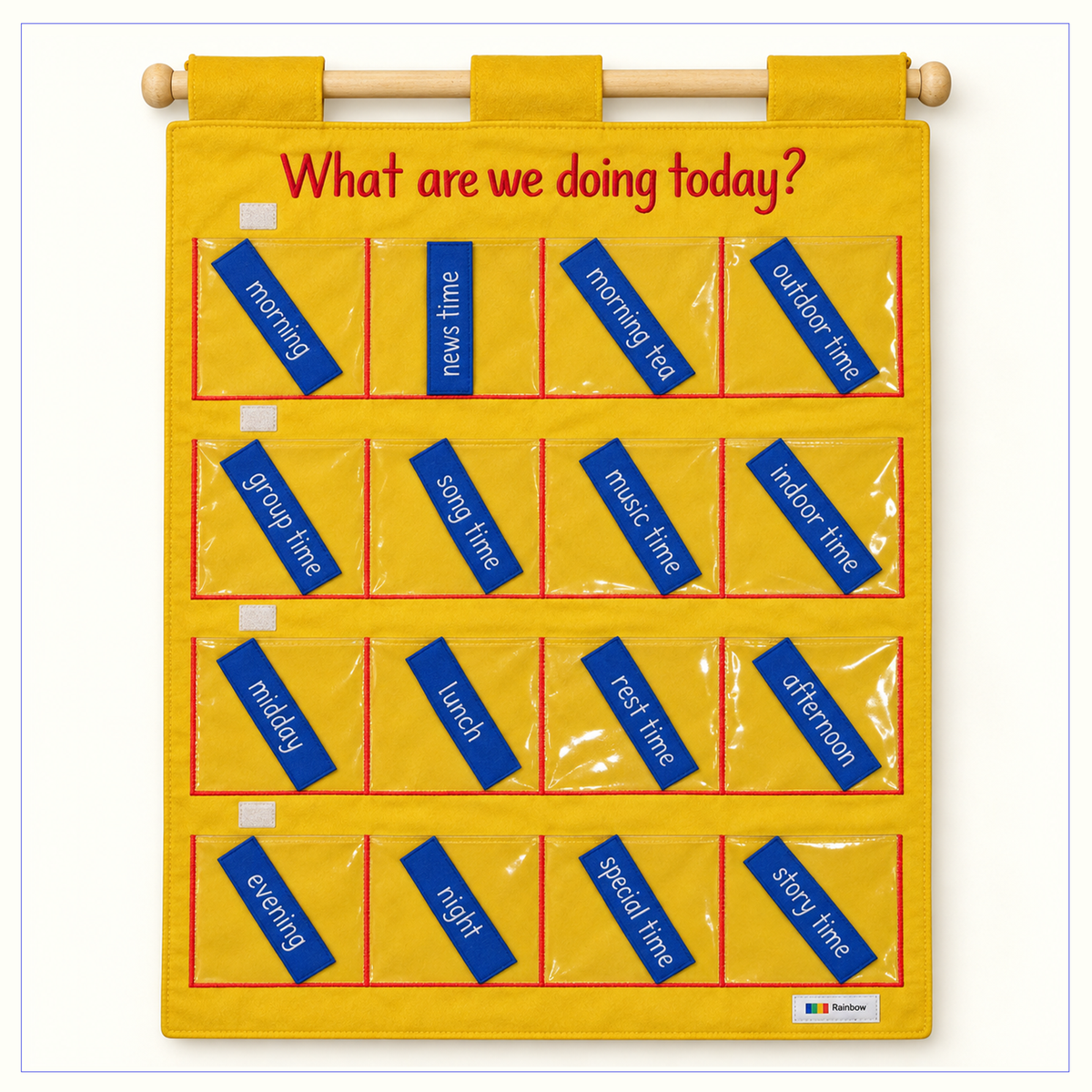 What Are We Doing Today? - Fabric Wall Chart