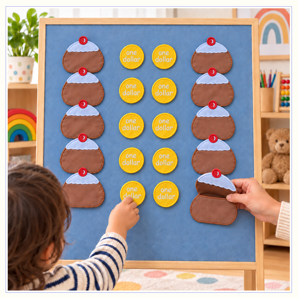 Ten Currant Buns - Felt Board Story - Counting