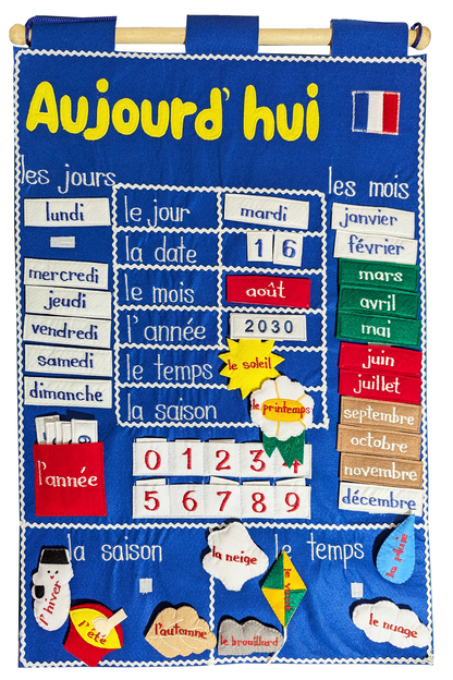 French Language - Fabric Wall Charts - 3 Set