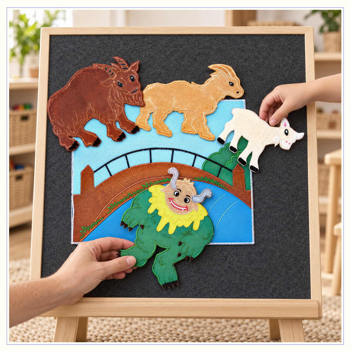 Three Billy Goats Gruff - Felt Board Story