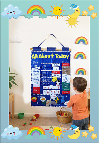 All About Today - Fabric Wall Chart - Calender