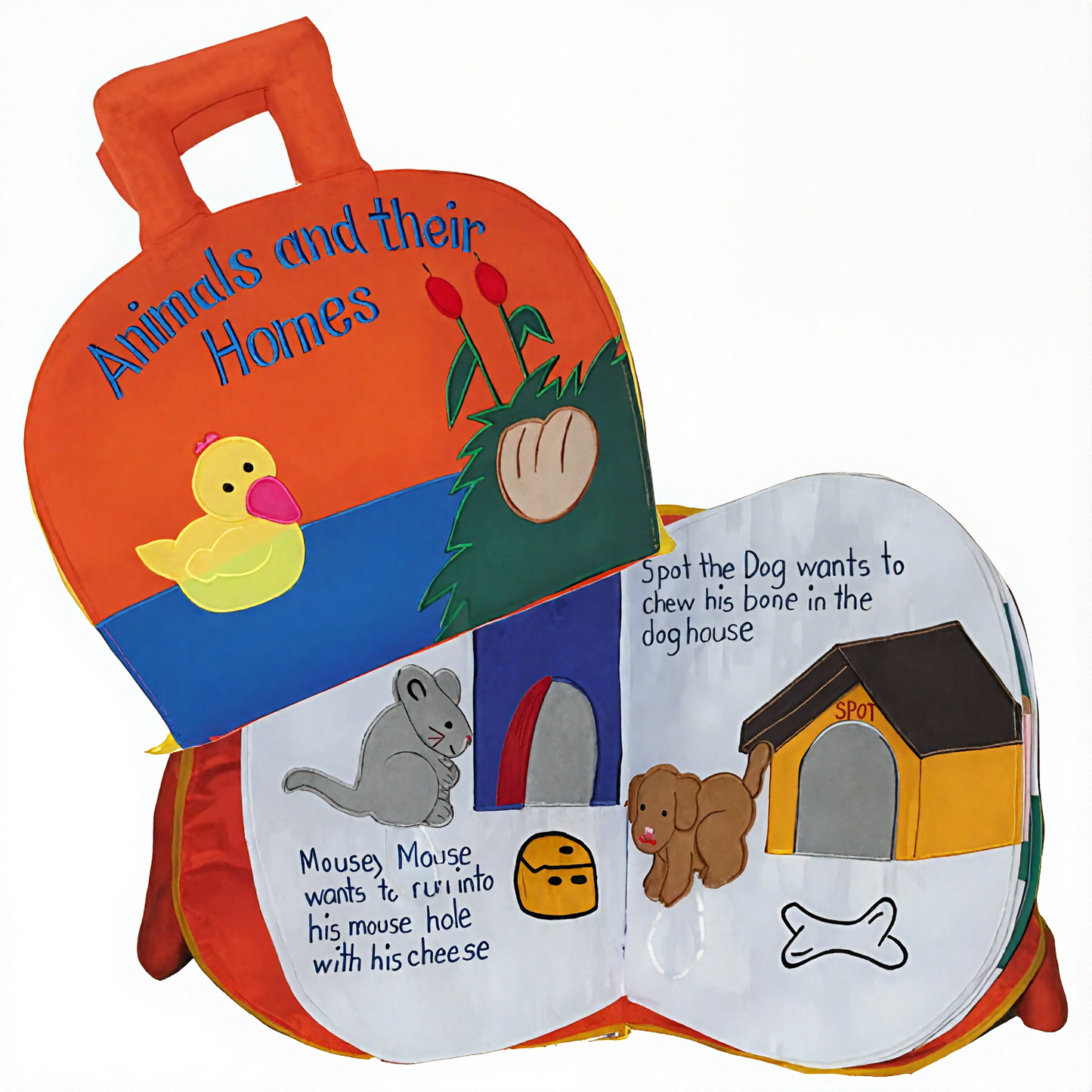 Animals and Their Homes - Fabric Book for Toddlers