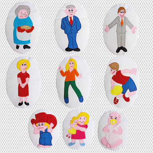 Happy Family (Large) – Felt Board Story