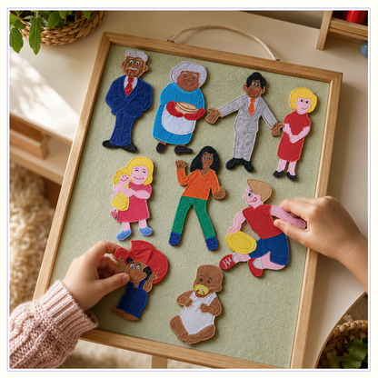 A Multi-Cultural Family - Felt Board Stories