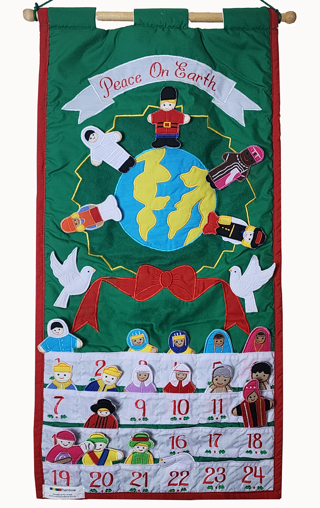 Peace on Earth Fabric Wall Chart