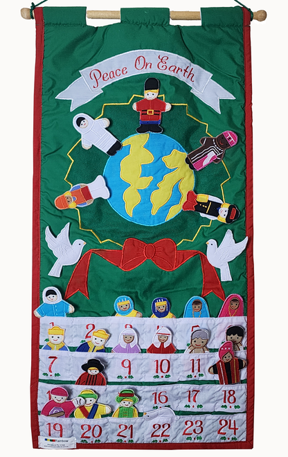 Peace on Earth Fabric Wall Chart