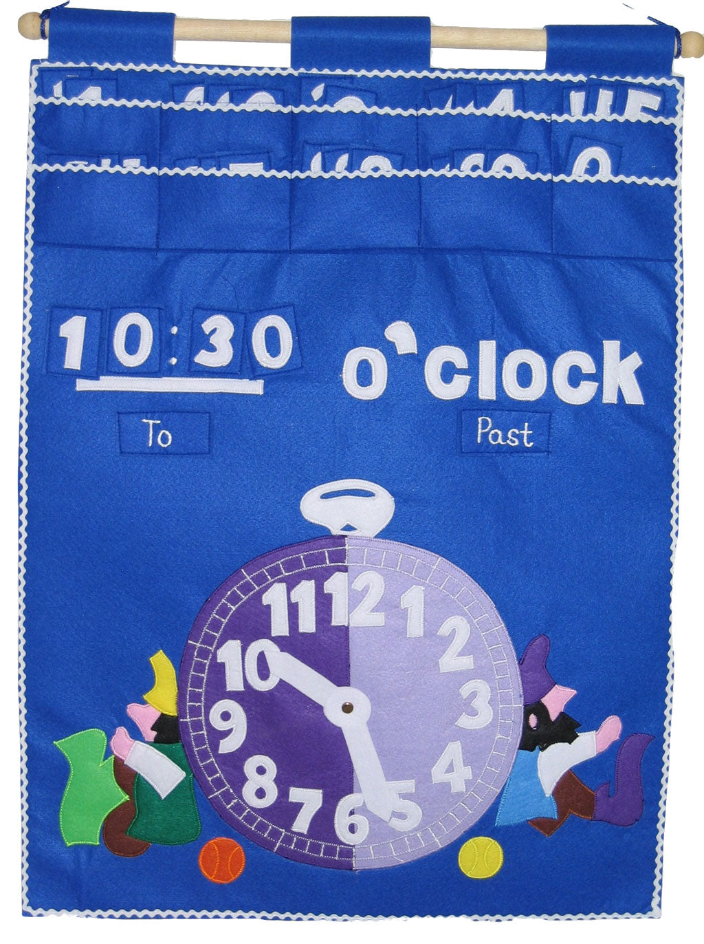 Tell the Time - Fabric Wall Chart