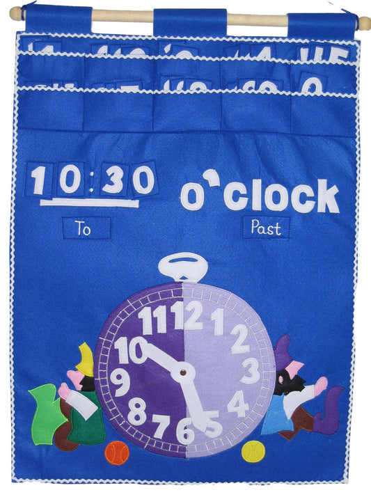 Tell the Time - Fabric Wall Chart