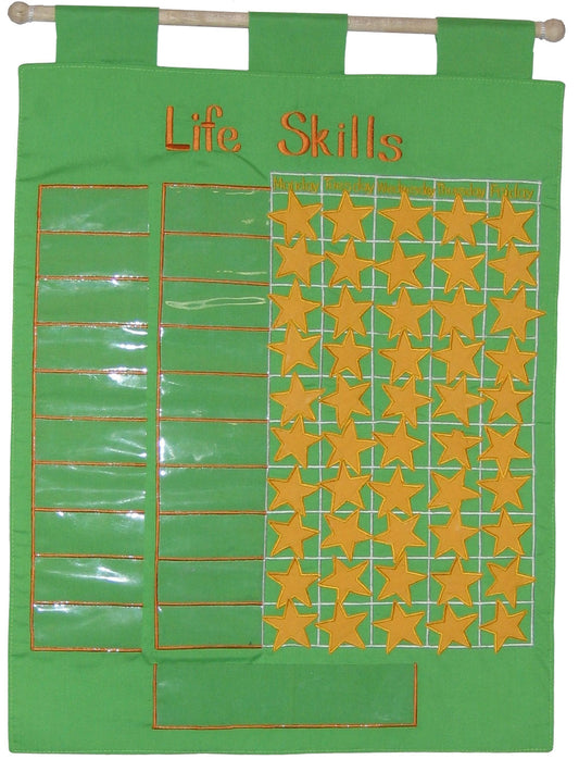 Life Skills - Fabric Wall Chart - Record of Achievement.