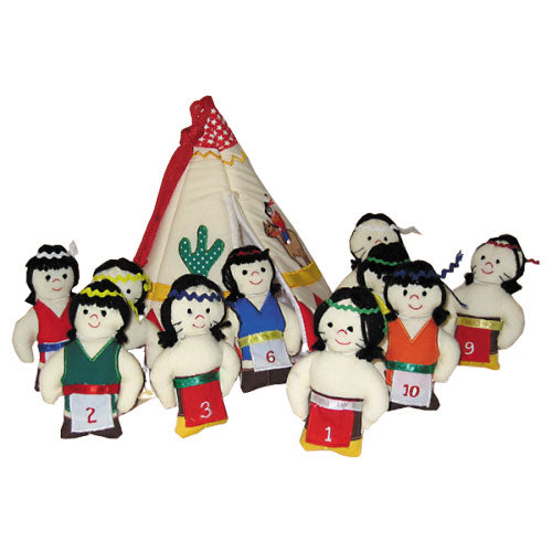 10 Little Indians - Finger Puppets