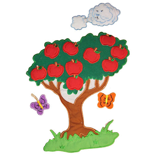 10 Red Apples - Felt Board Story - Counting - Tactile
