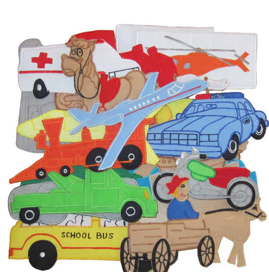 Transport Vehicles throughout the years - Felt Board Stories