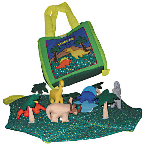 Dinosaur Park - Fabric Book/Bag for Toddlers
