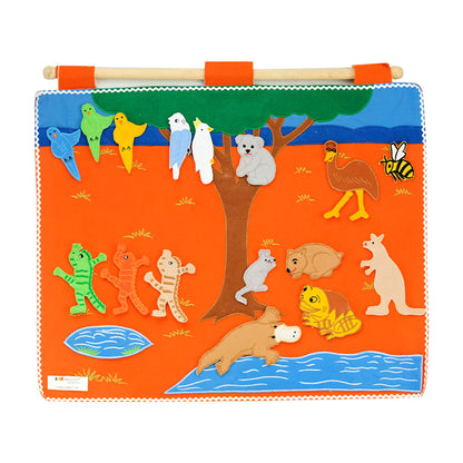 What Made Tiddalik Laugh - Fabric Wall Chart - A Dreamtime Story