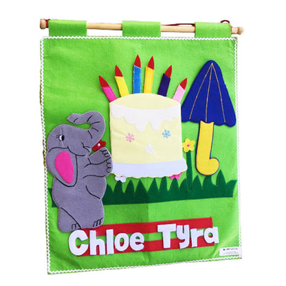 ABC Spelling/Birthday - Fabric Wall Chart